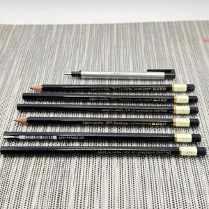 Tombow Mono Homo-graph Drafting Pencil Set‎ 6pc & Mono Zero Eraser Made in Japan